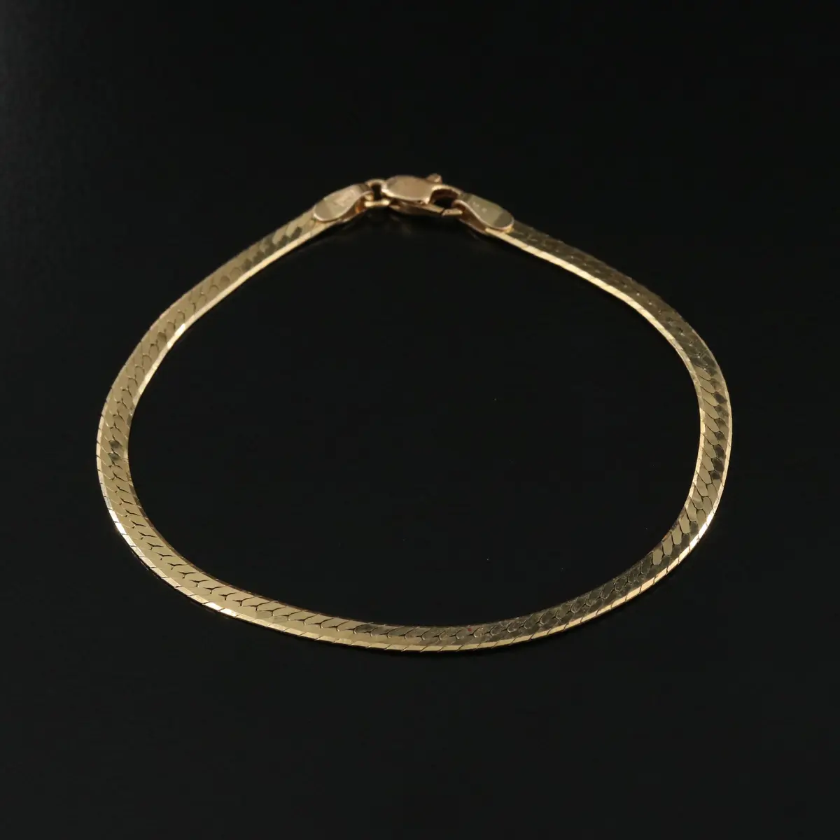 14K Herringbone Bracelet