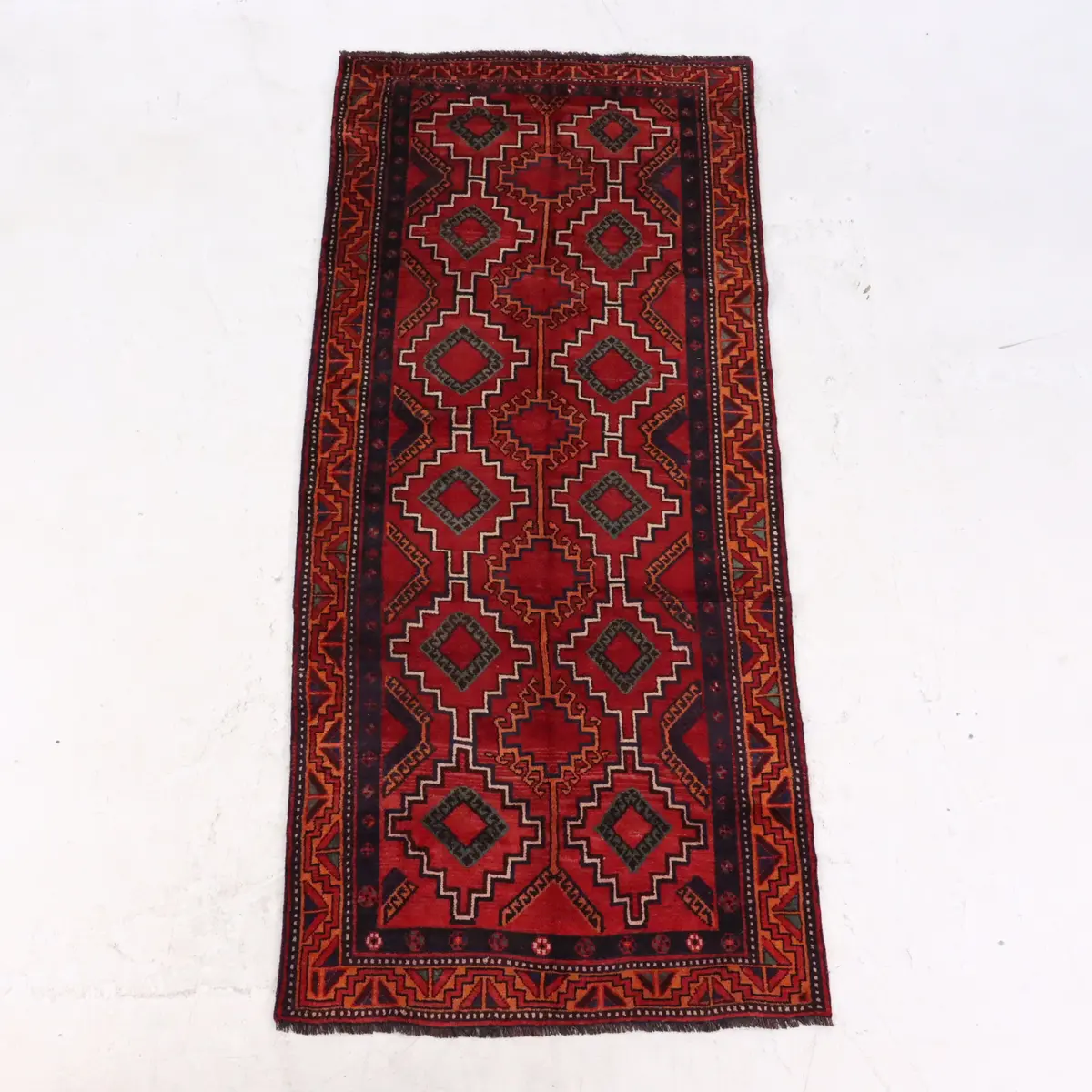 4'6 x 10'3 Hand-Knotted Persian Yalameh Area Rug