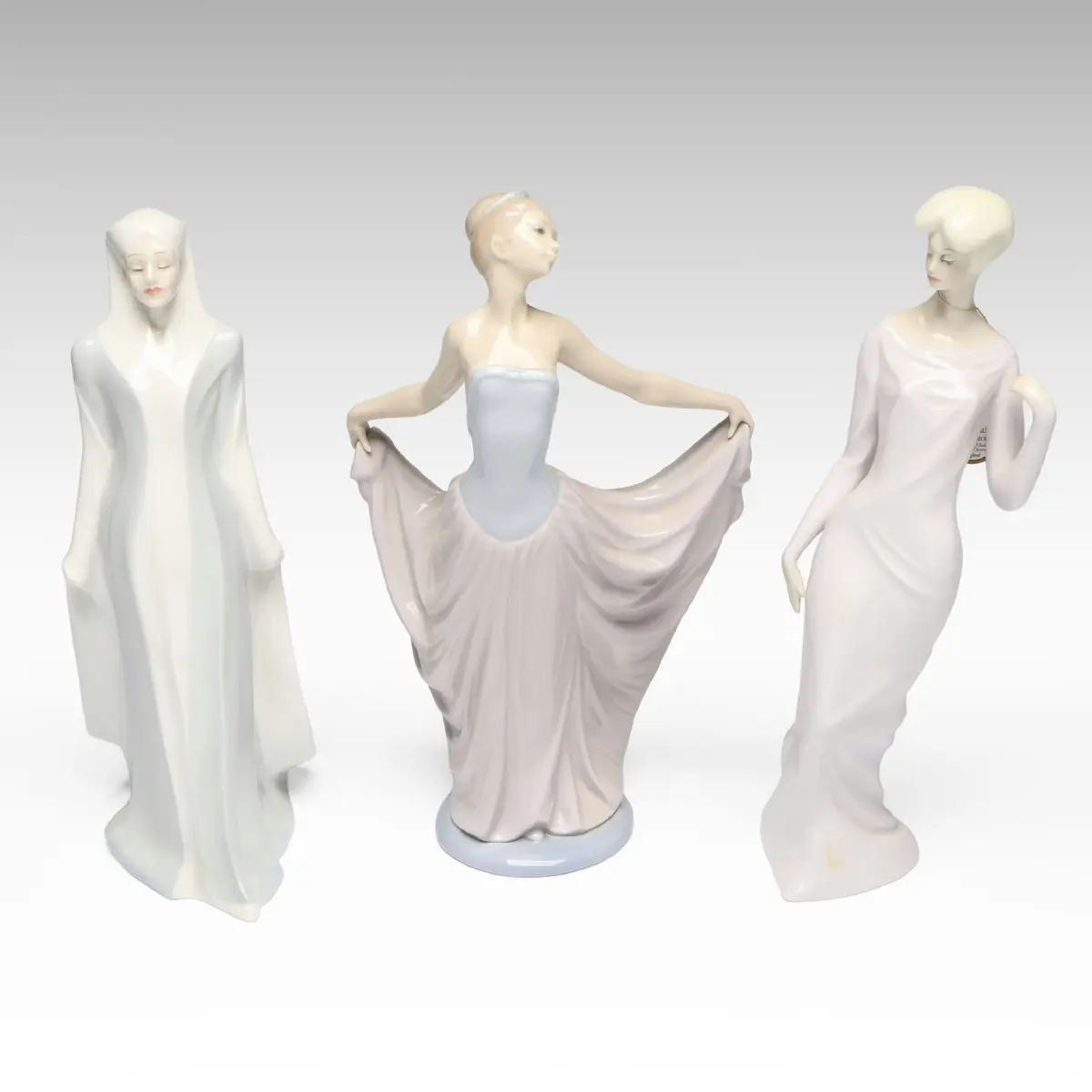 Royal Doulton "Refections" and Lladró "Dance" Porcelain Figurines, Late 20th C.