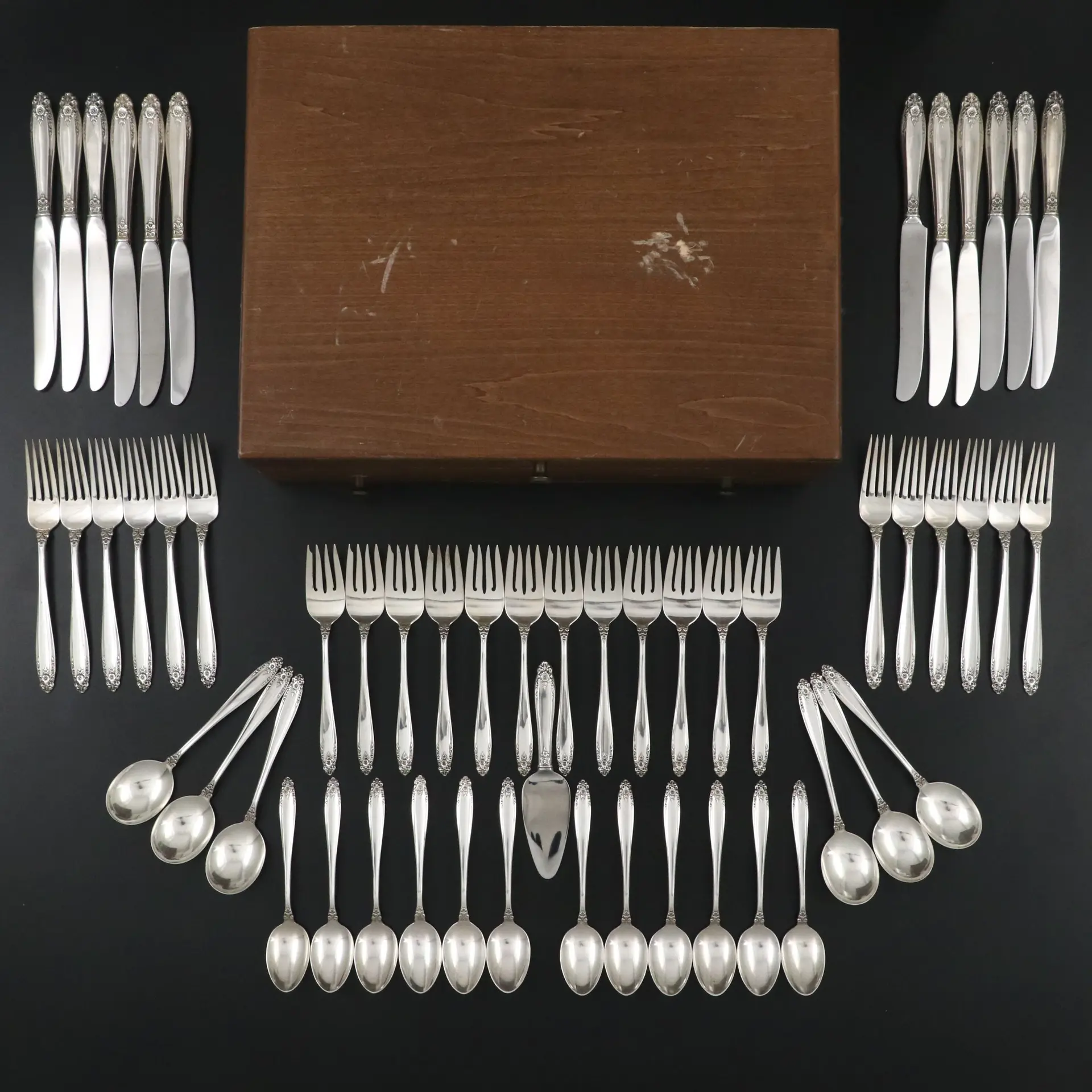International Silver Co. "Prelude" Sterling Silver Flatware and Serving