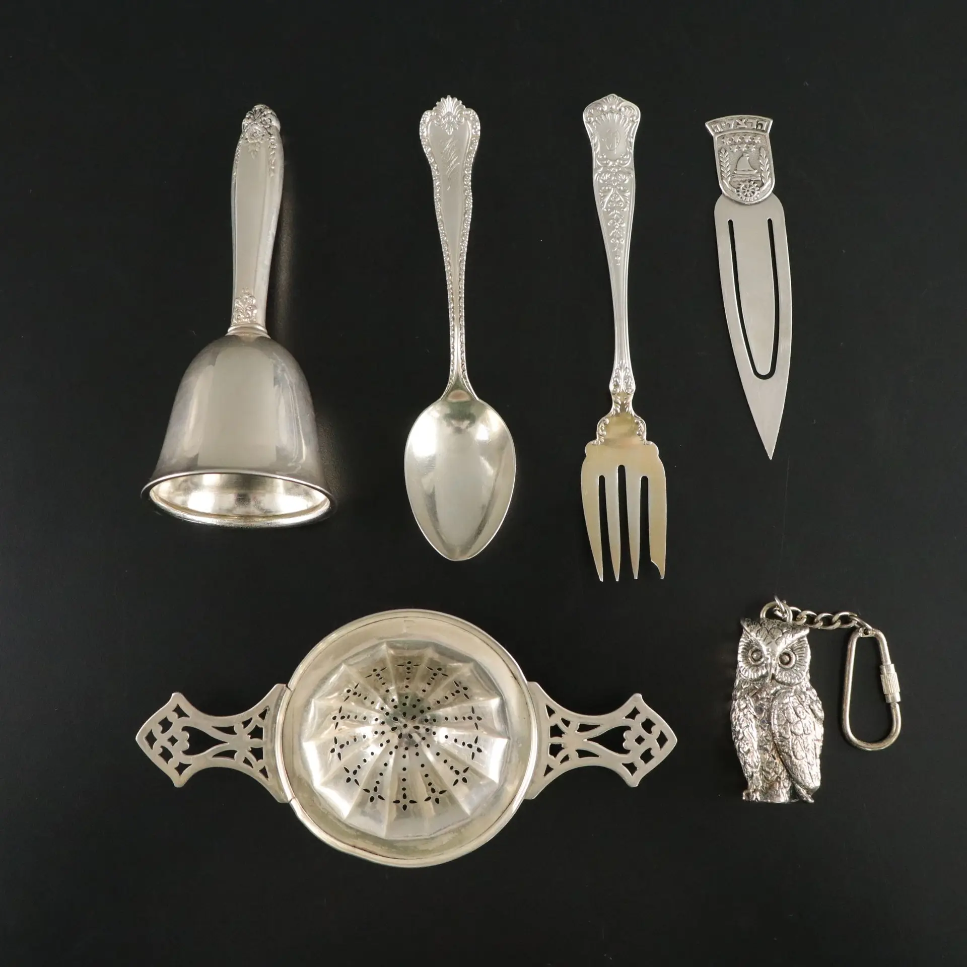 International "Prelude" Sterling Silver Bell with Other Flatware and Decor
