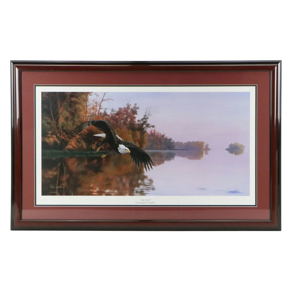 After Christopher Walden Wildlife Offset Lithograph "Lake Patrol," 21st Century