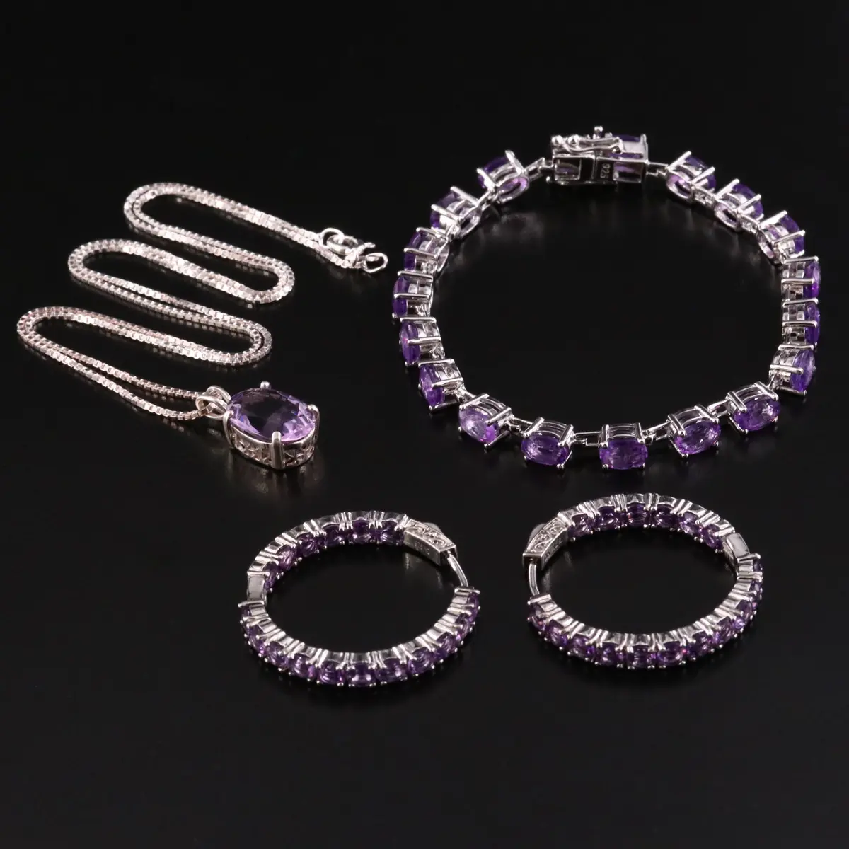 Sterling Amethyst Jewelry Collection