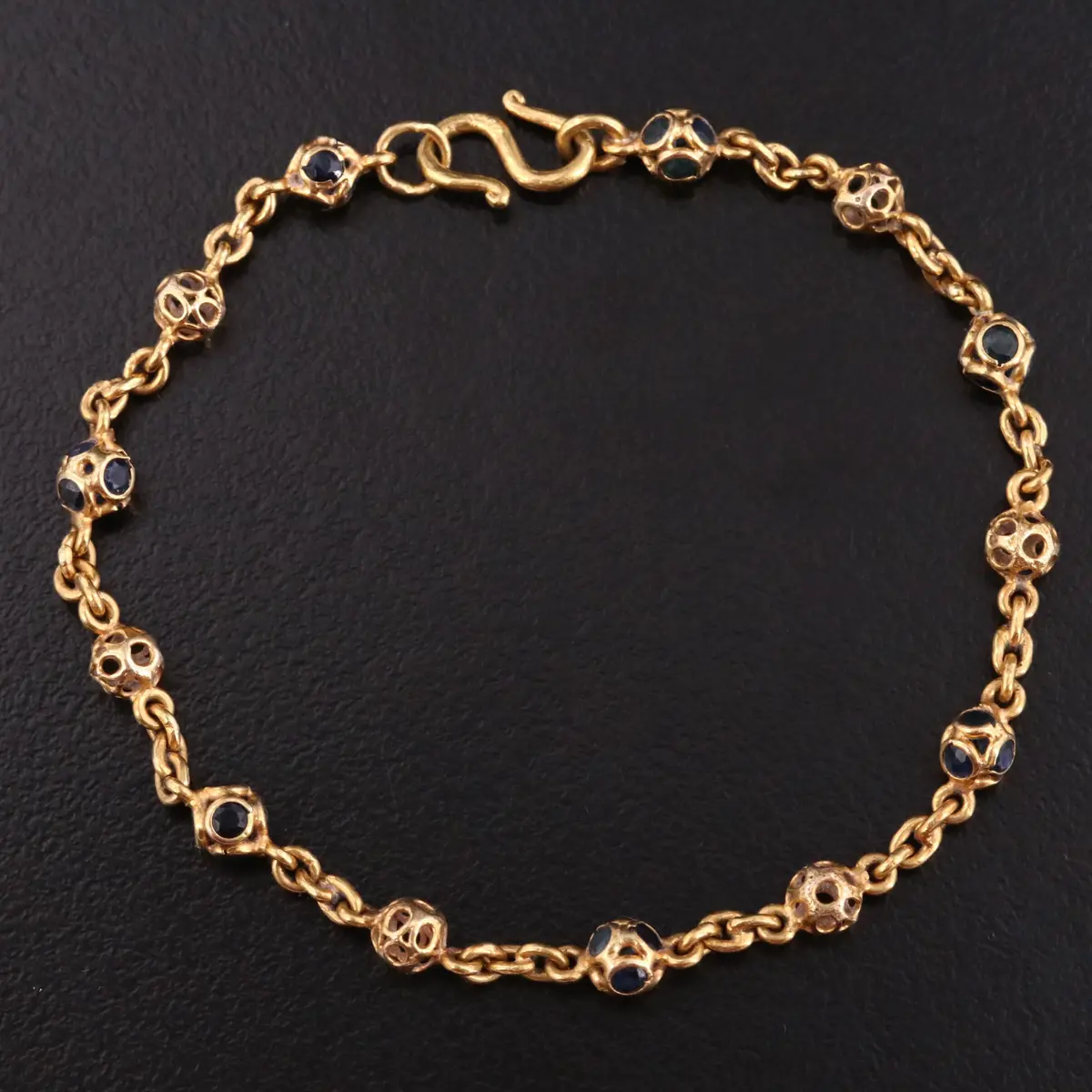 18K Sapphire Bracelet