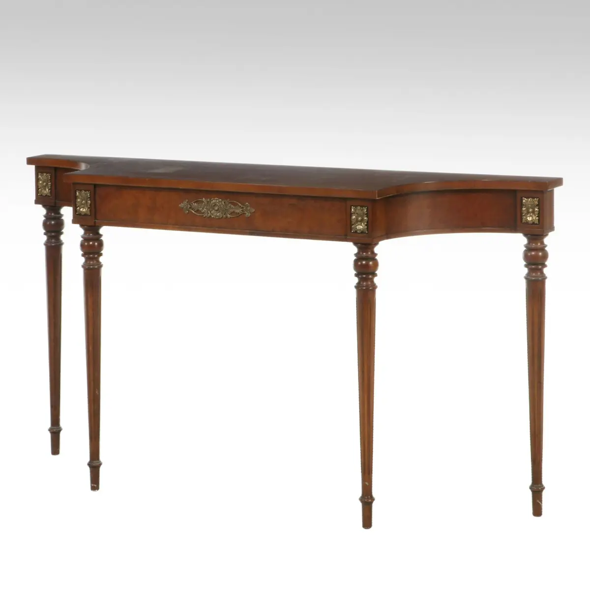 Fine Arts Furniture Co. Neoclassical Style Inlaid Mahogany Console Table