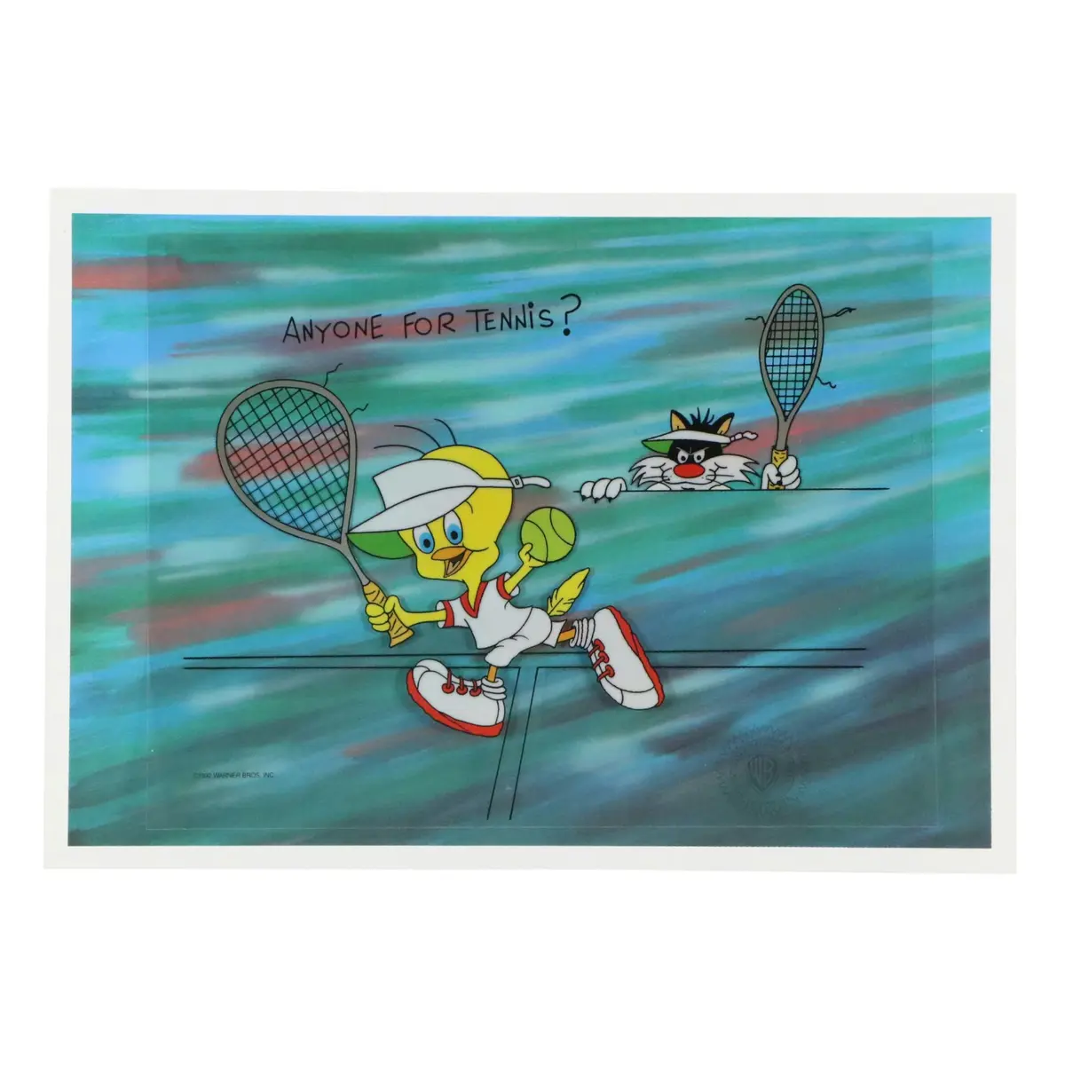 After Freleng Franz Looney Tunes Sericel "Anyone for Tennis?,"1992