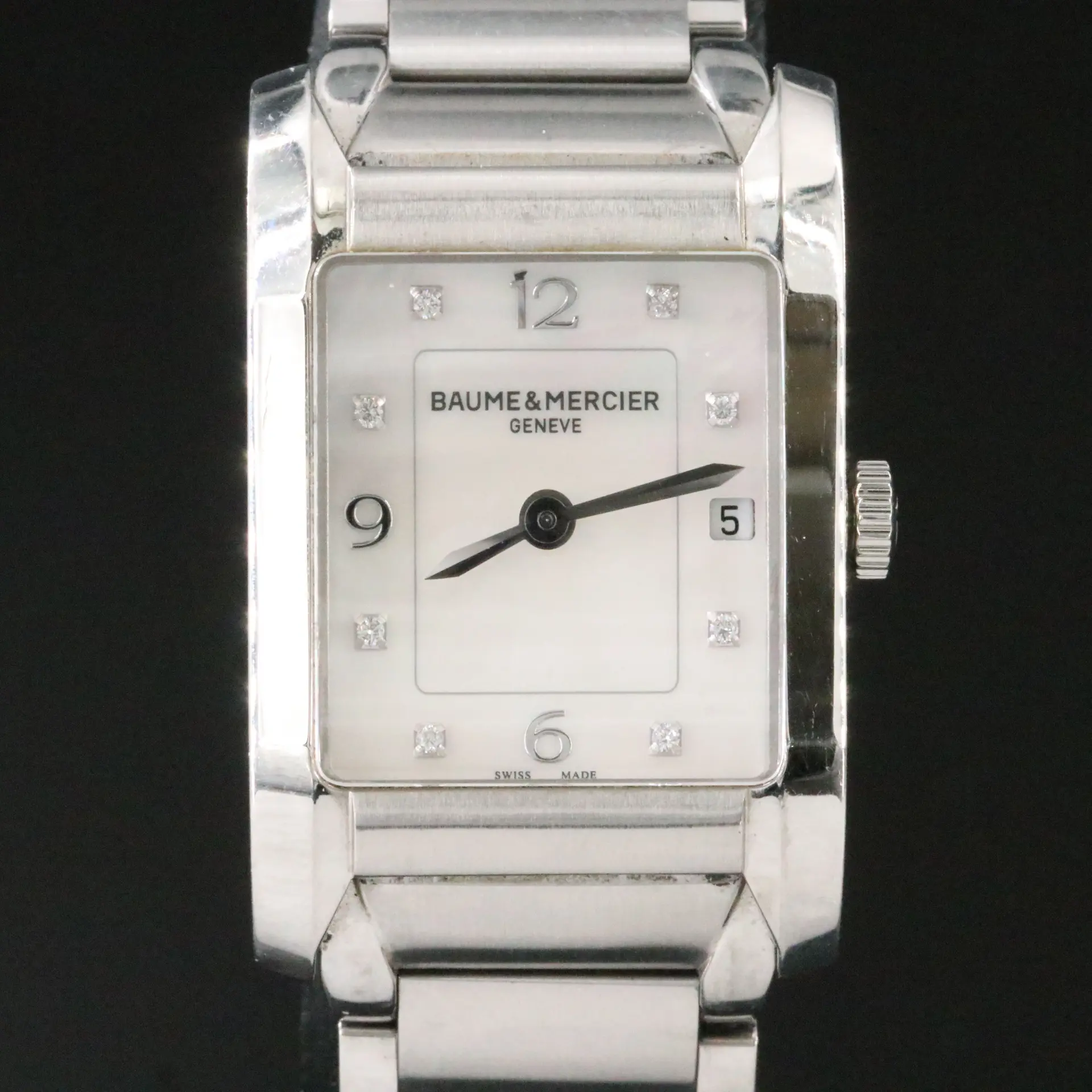 Baume & Mercier Hampton Mother-of-Pearl Dial Stainless Steel Swiss Quartz Watch