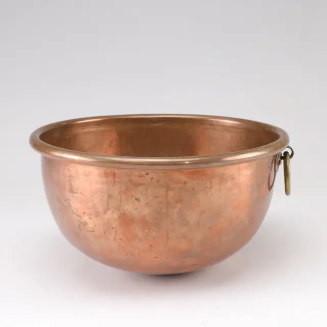 Bazar Francais Copper Mixing Bowl, Vintage