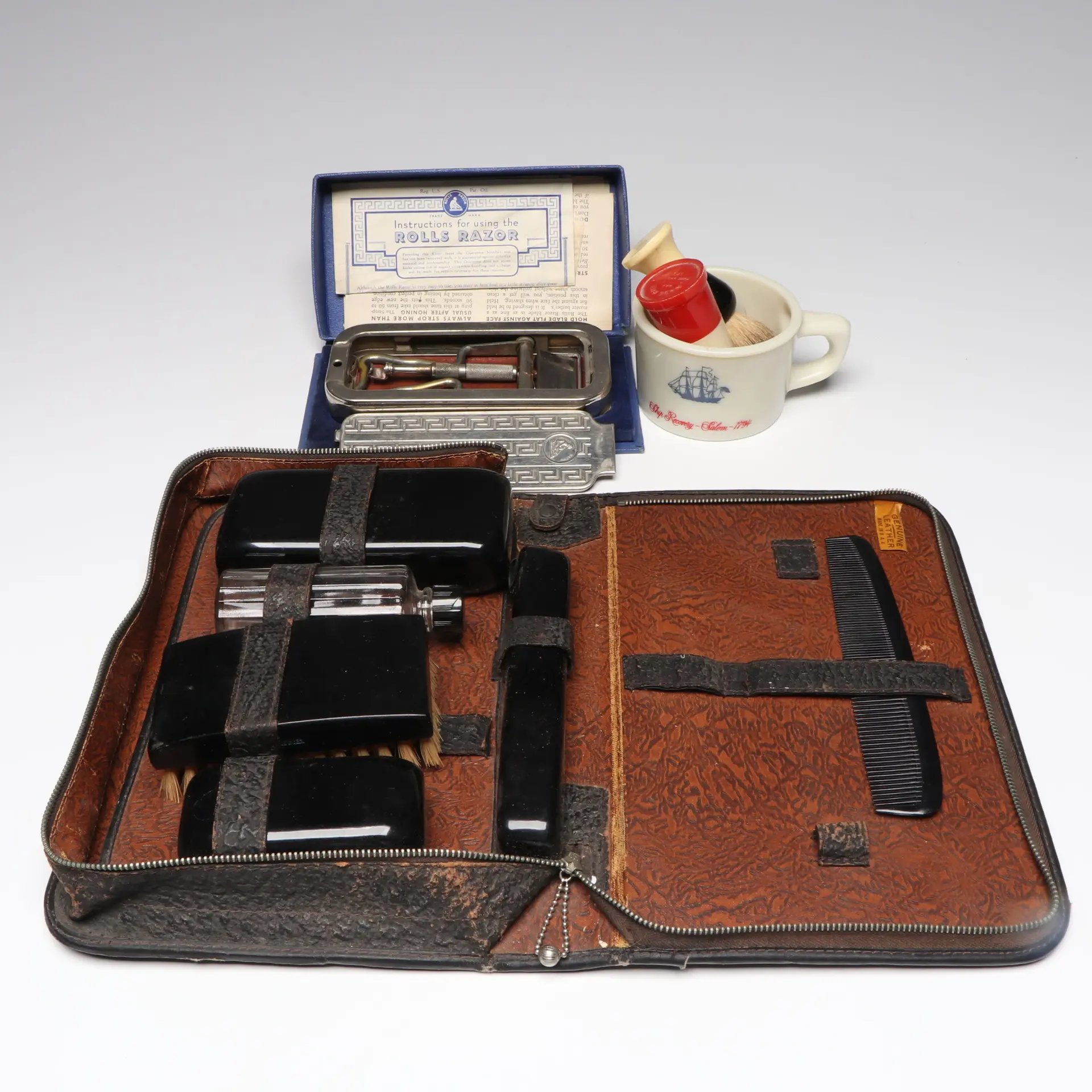 Rolls Razor, Old Spice Milk Glass Shaving Mug and More Vintage Grooming Items