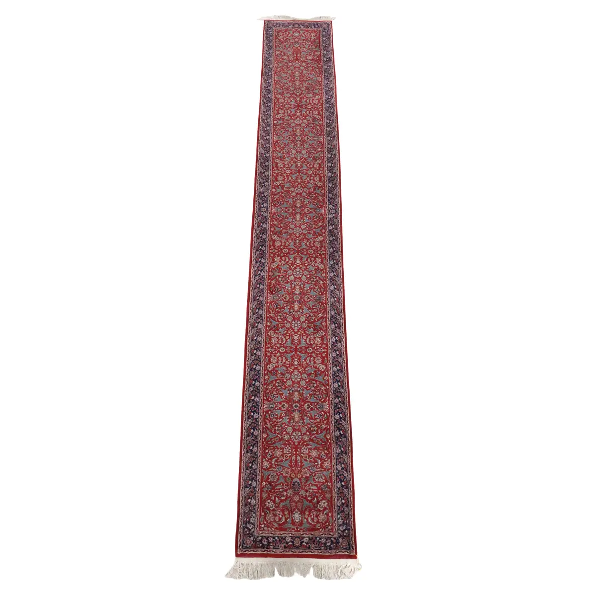 2'6 x 18'9 Hand-Knotted Persian Isfahan Style Carpet Runner