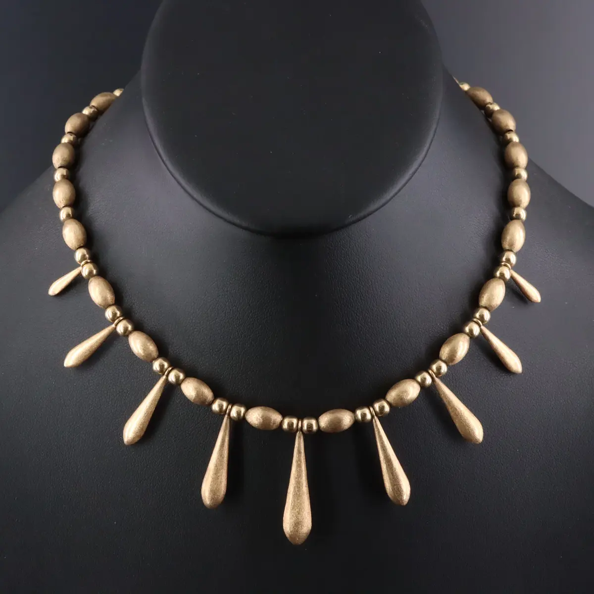14K Fringe Bead Necklace