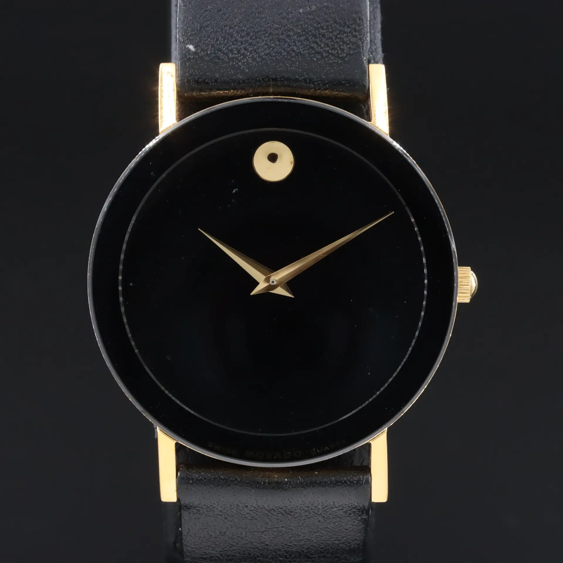 Movado Museum Black Dial Swiss Quartz Watch # 88.C6.882.2