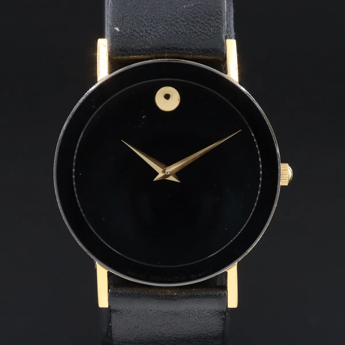 Movado Museum Black Dial Swiss Quartz Watch # 88.C6.882.2