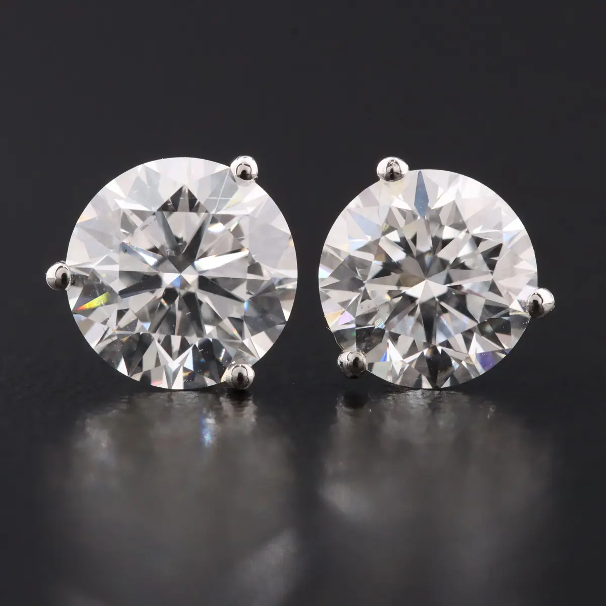 14K 2.05 CTW Lab Grown Diamond Solitaire Earrings