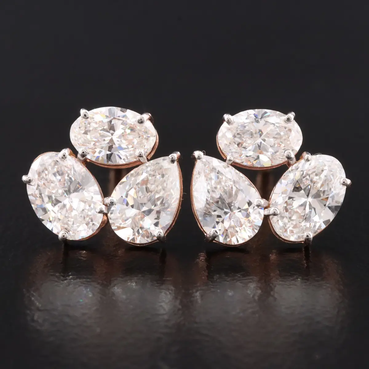 14K 3.01 CTW Lab Grown Diamond Earrings
