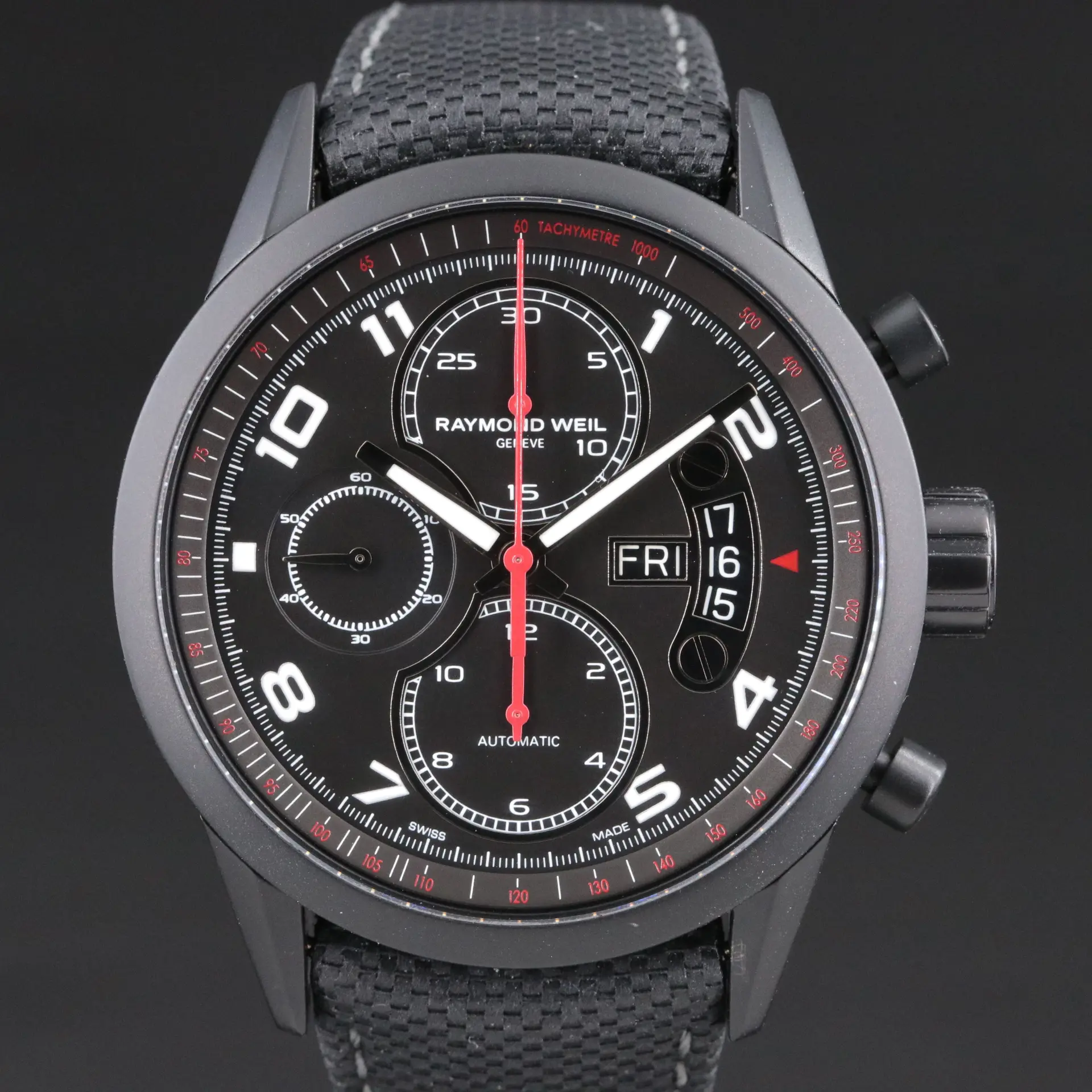 Raymond Weil Freelancer Chrono Urban Black PVD Automatic Watch