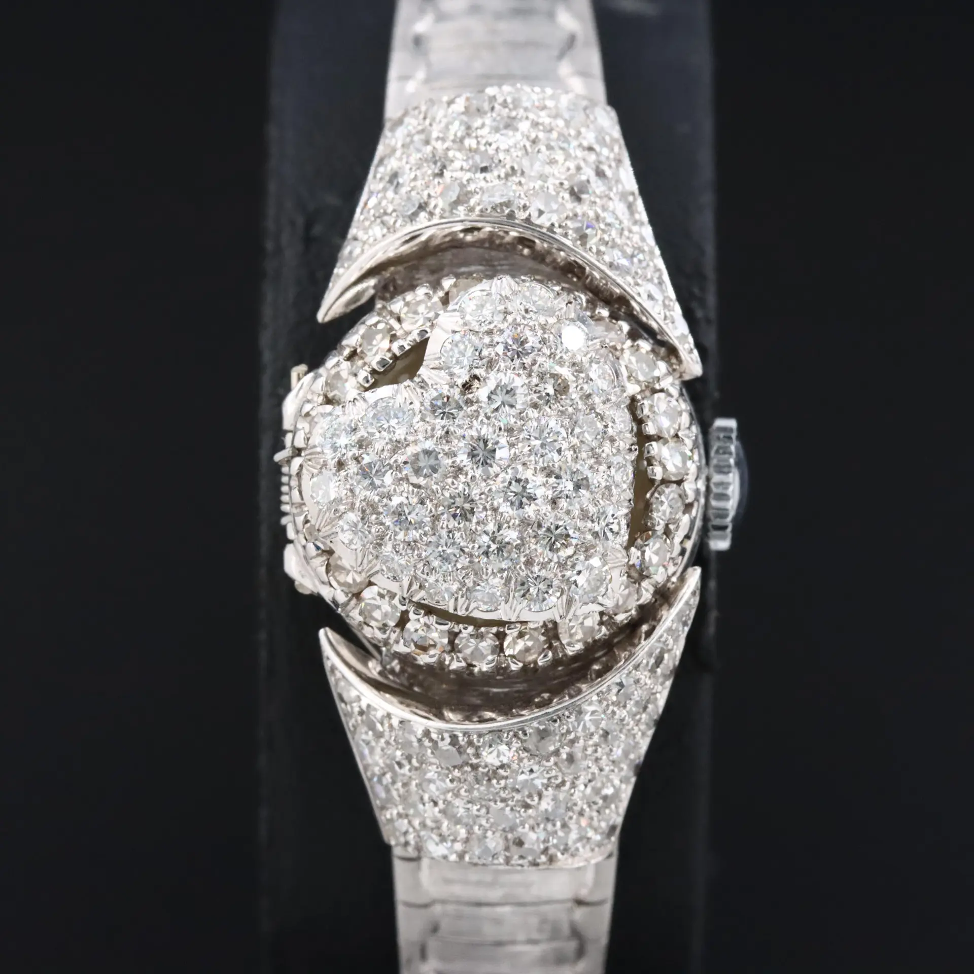 14K Hilton 3.17 CTW Diamond Stem Wind Watch