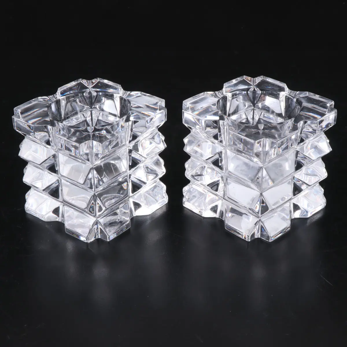 Tipperary "Skellig" Crystal Tea Light Holders