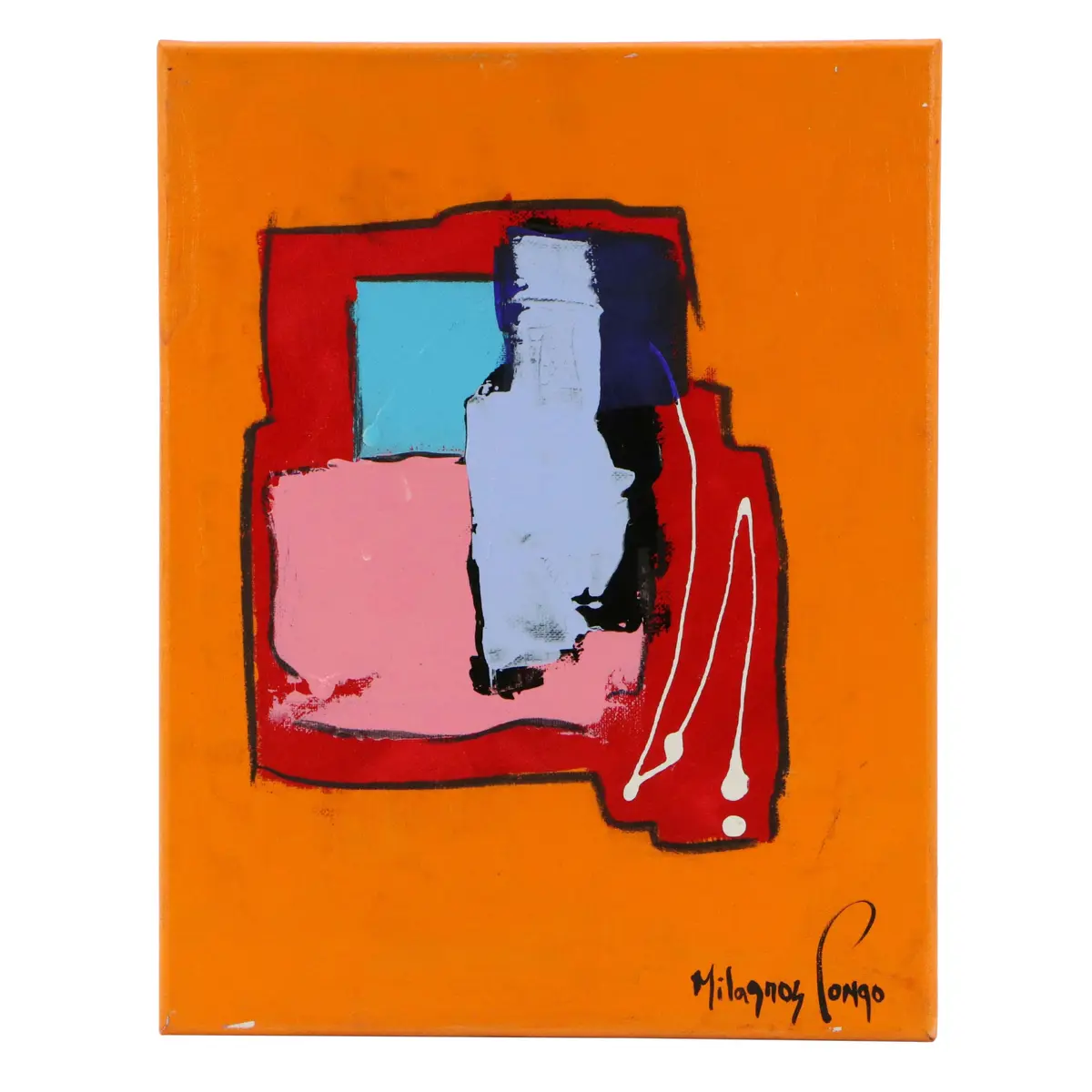 Milagros Pongo Abstract Mixed Media Painting