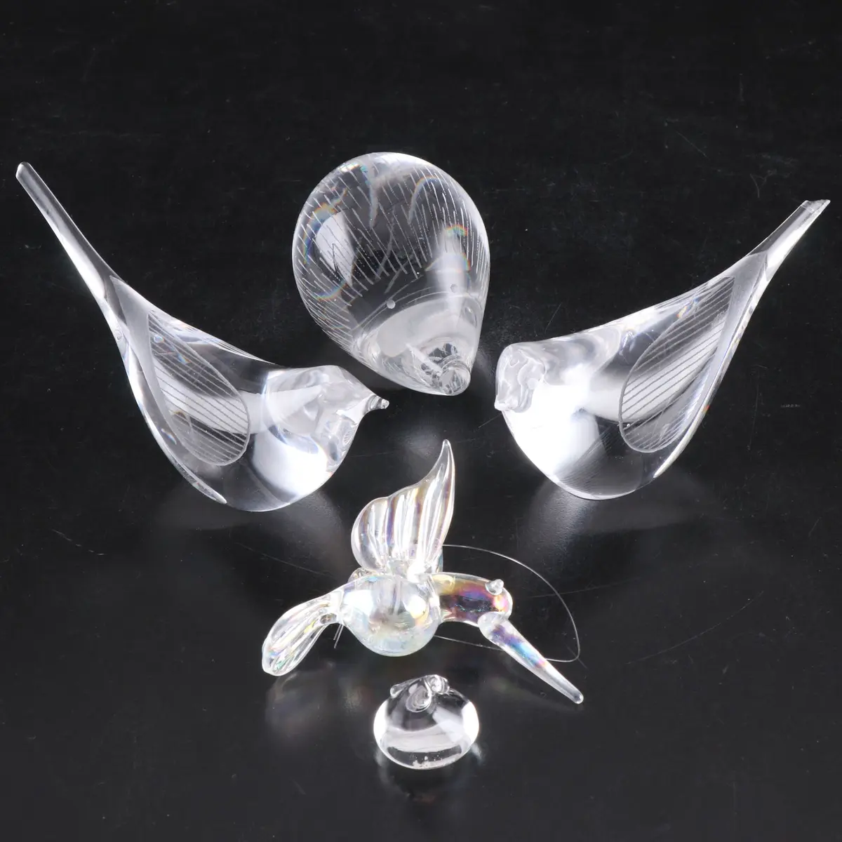 Kosta Bird Figurines and Other Glass Décor