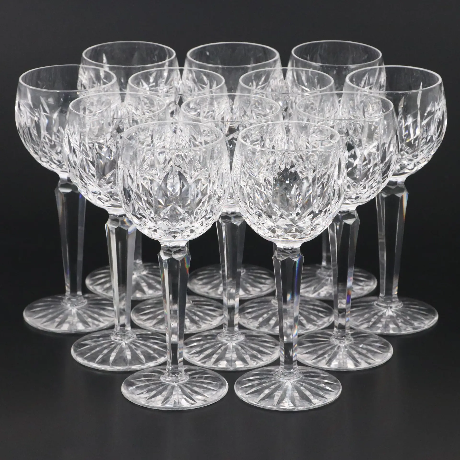 Waterford "Lismore" Crystal Wine Glasses