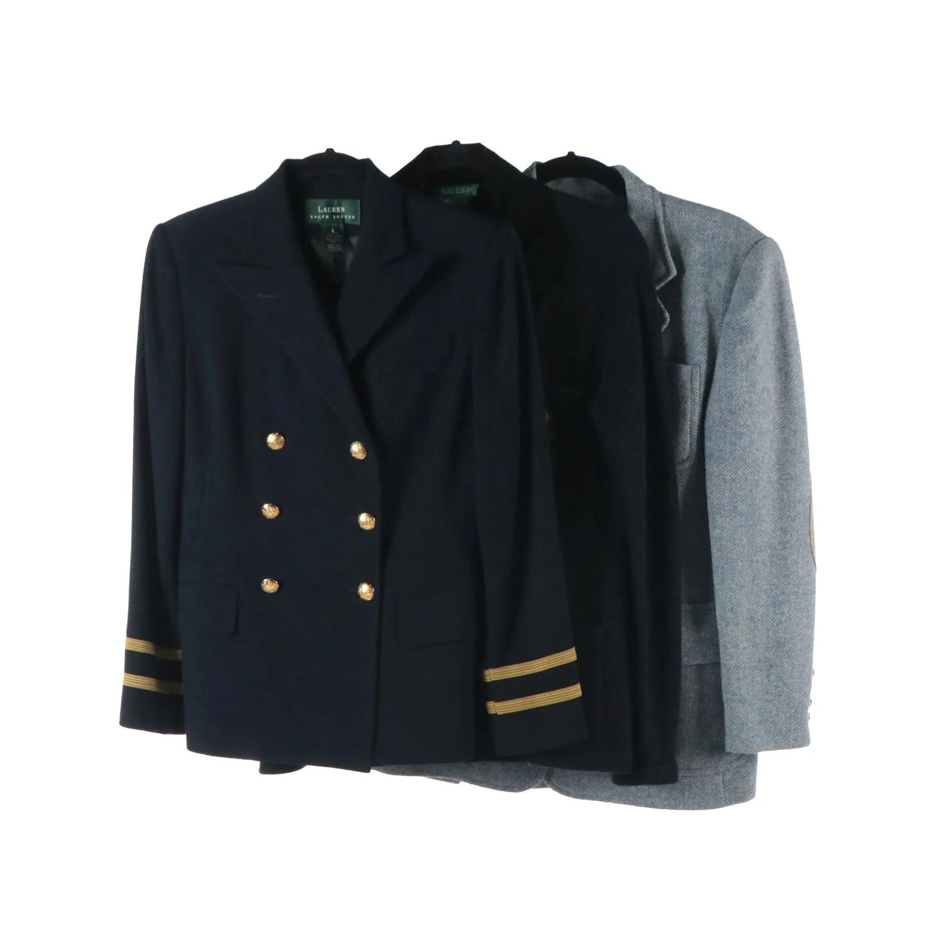 Lauren Ralph Lauren Nautical Blazer, Knit Cardigan, and Equestrian-Style Jacket
