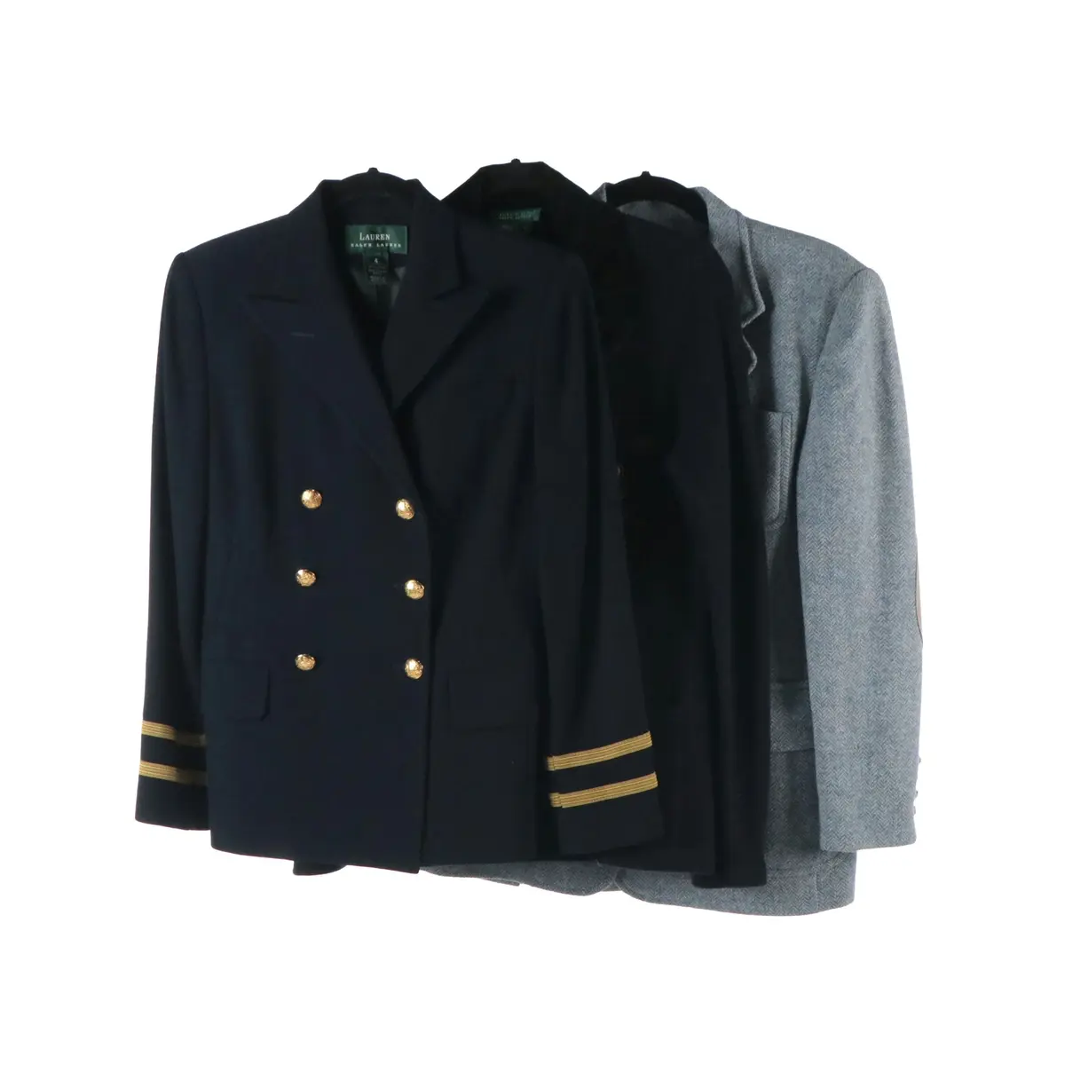 Lauren Ralph Lauren Nautical Blazer, Knit Cardigan, and Equestrian-Style Jacket