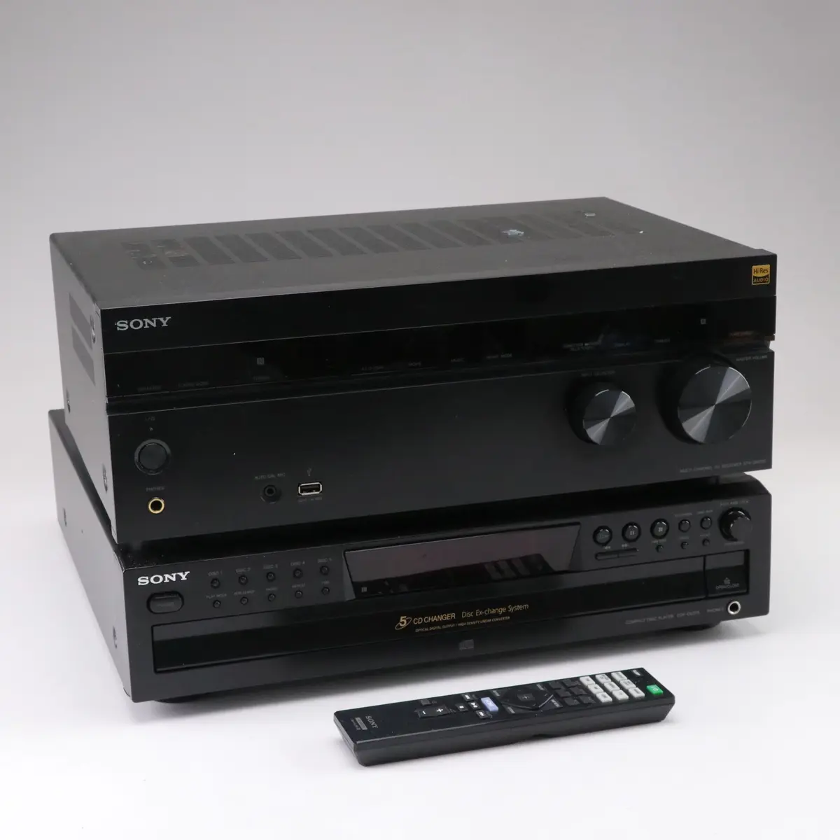 Sony 7.2 Channel AV Receiver and 5-Disk CD Player