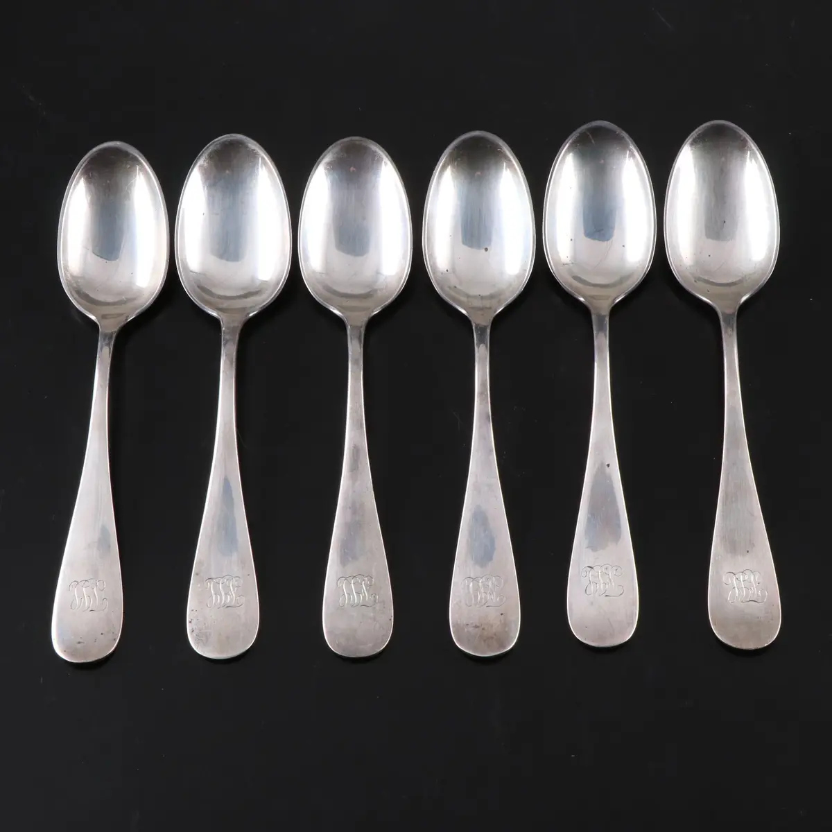 Durgin Sterling Silver Teaspoons, Early 20th Century