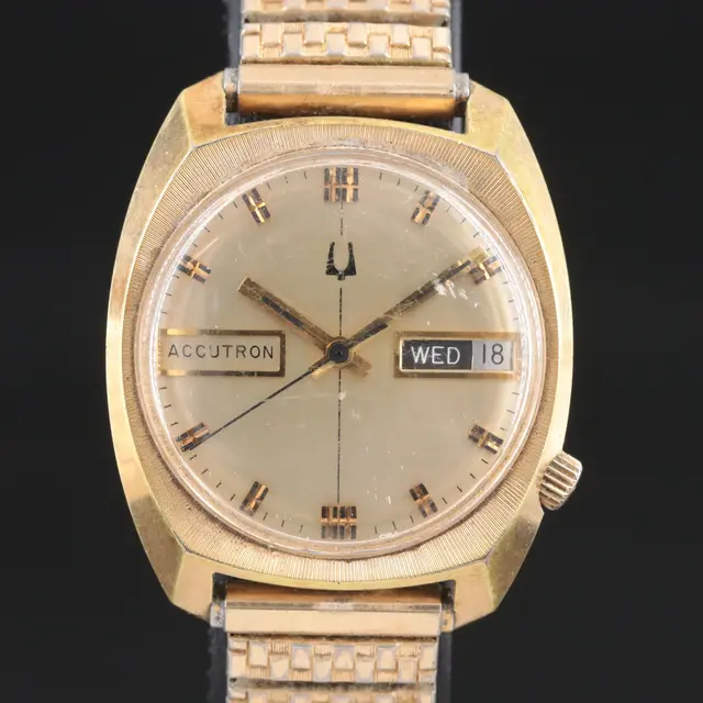 1976 Bulova Accutron Day - Date 20 Year Award Watch