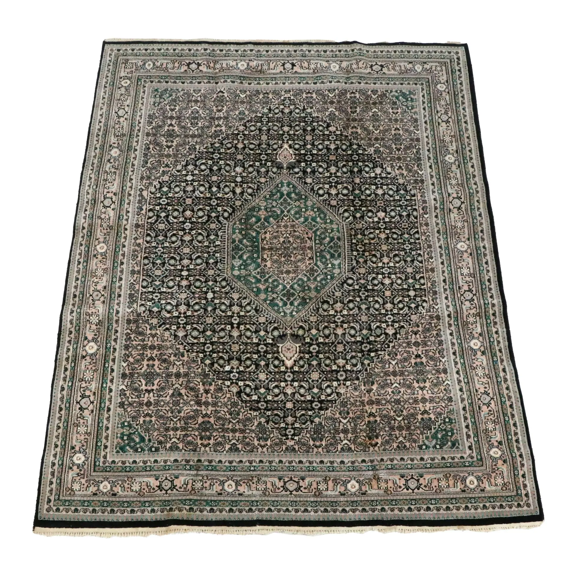 7'8 x 10'2 Hand-Knotted Persian Bijar Area Rug