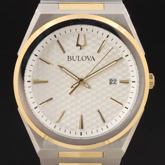 Bulova Accutron Two Tone Stainless Steel Watch and ESQ Watch Band