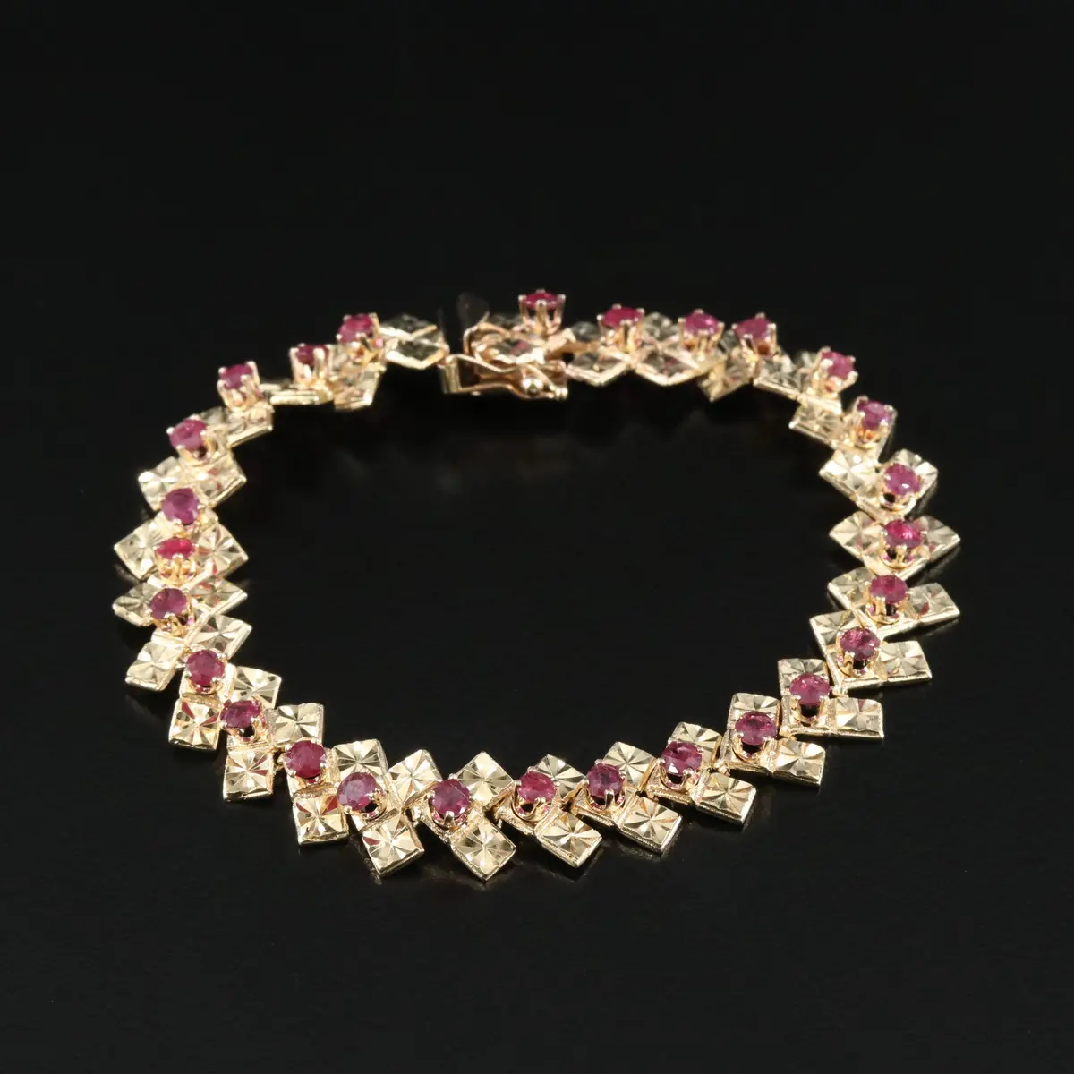 14K Ruby Bracelet