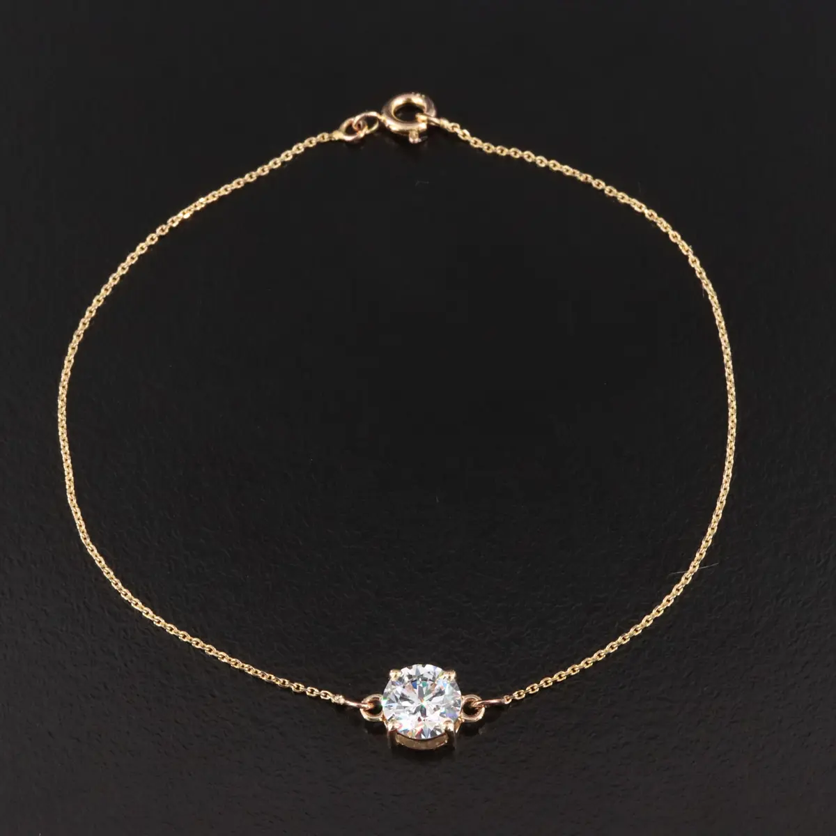 14K 1.14 CT Lab Grown Diamond Bracelet with IGI Report