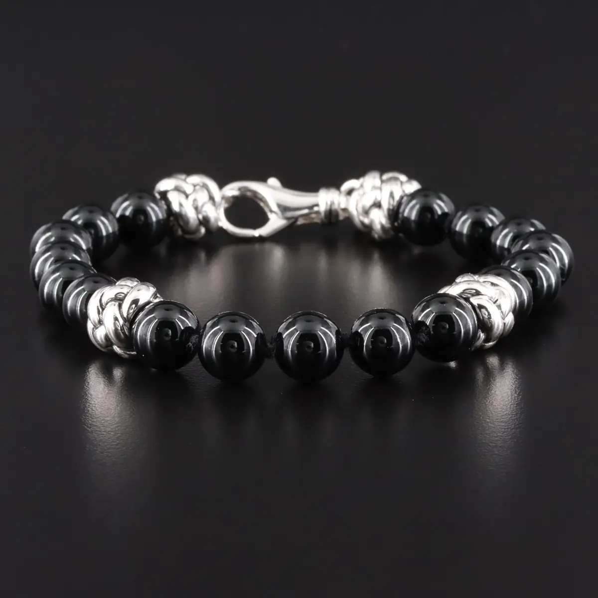 EFFY Sterling Black Onyx Bead Bracelet
