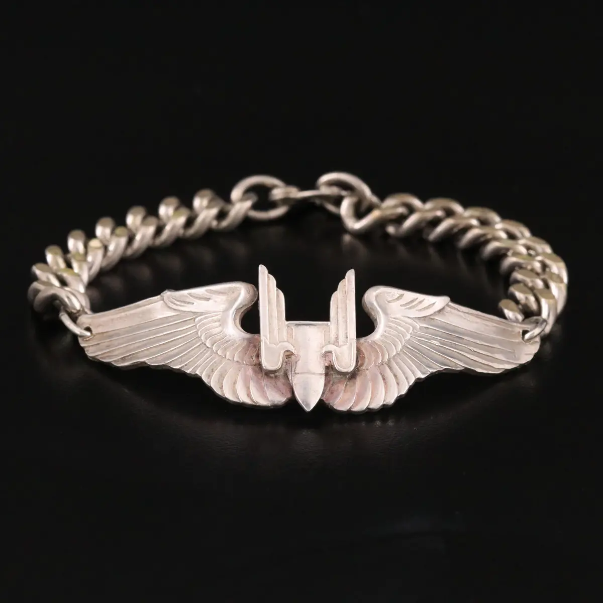 Vintage Military Bracelet with Sterling