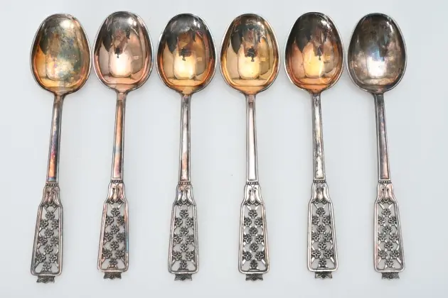 Dessertskedar, Silver "Princess" ca 185 gr