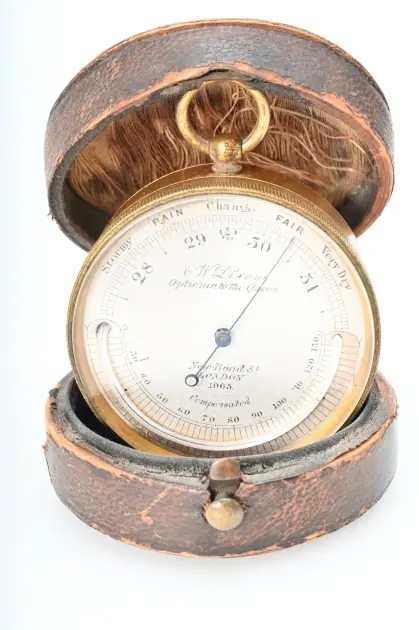 Fickbarometer, C.W. Dixey, Opticians to the Queen, New Bond St. London