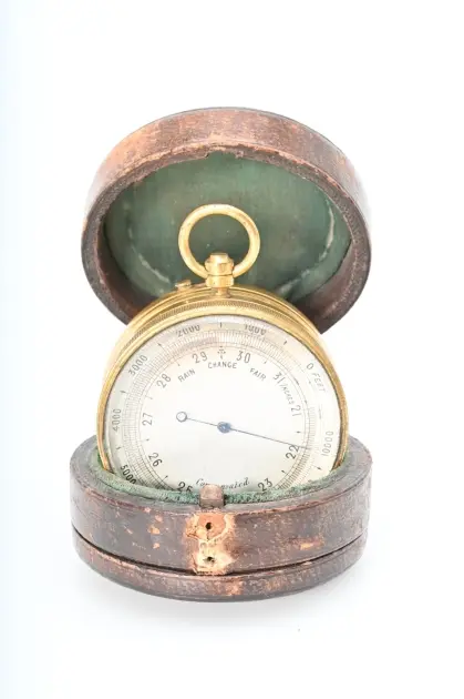 Fickbarometer med kompass