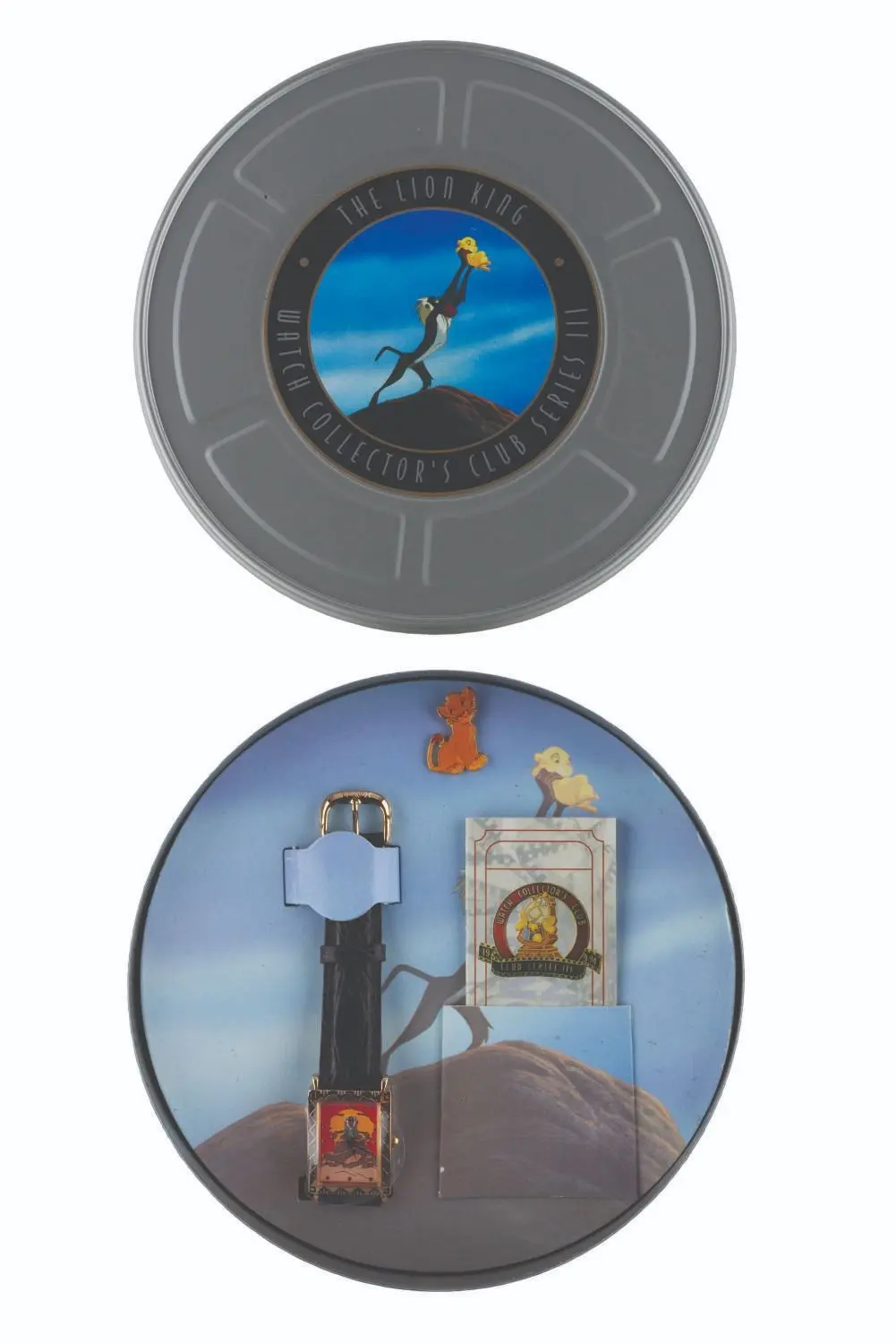 A "The Lion King" Watch and Pin Set.