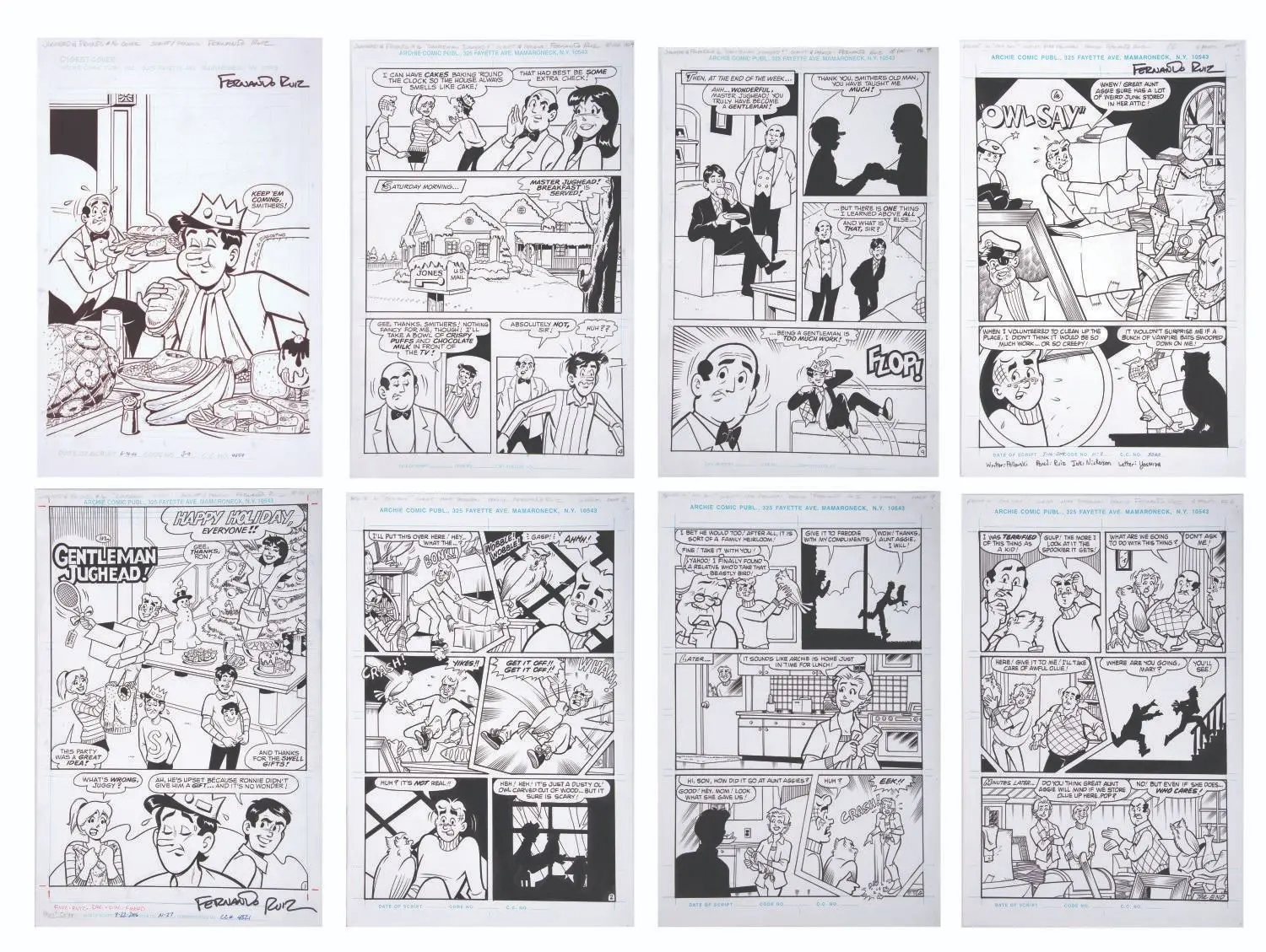 Original Archie Comic Book and Digest Art.