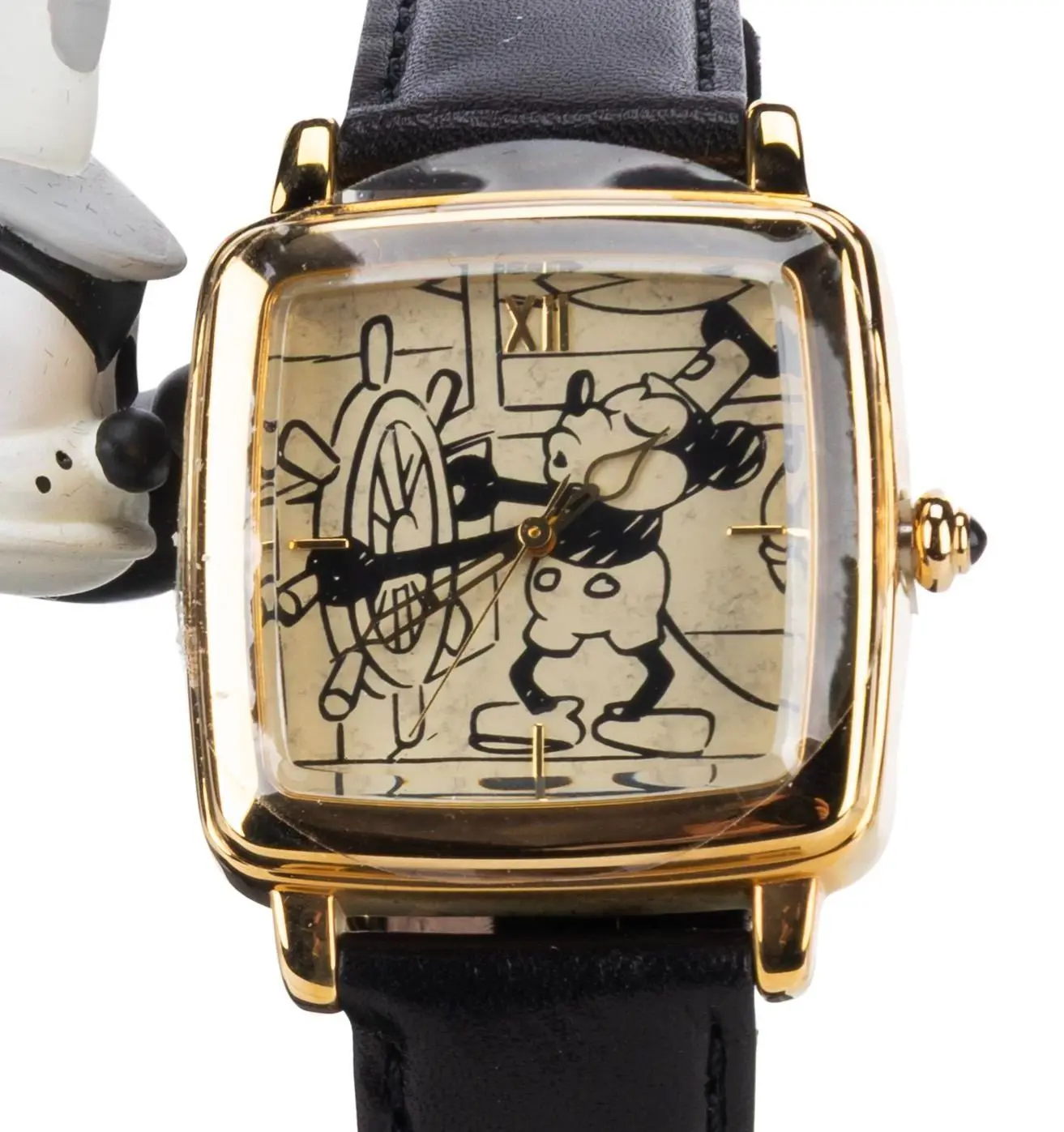 A "Steamboat Willie" Watch and Display.