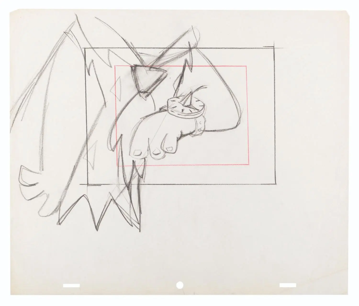 A "The Flintstones" Original Layout Drawing.