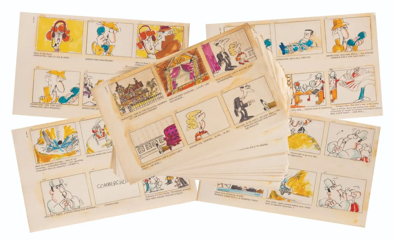 Complete Storyboards for an Unproduced Jay Ward Pilot.