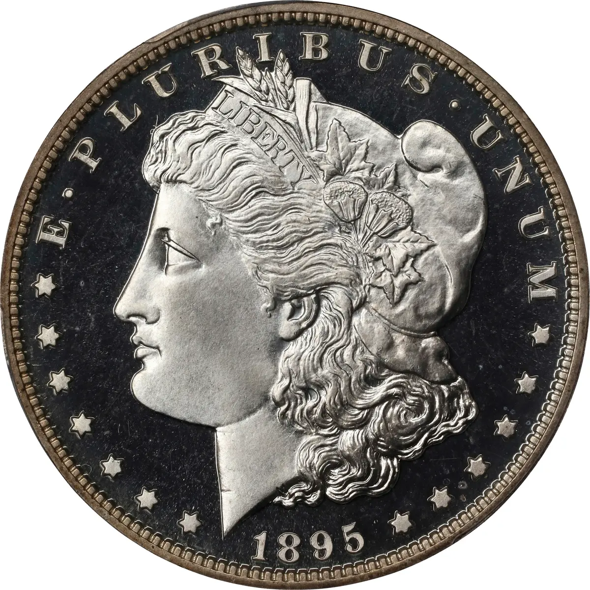 1895 Morgan Silver Dollar. JD-3. Rarity-4. Proof-67 Deep Cameo (PCGS).