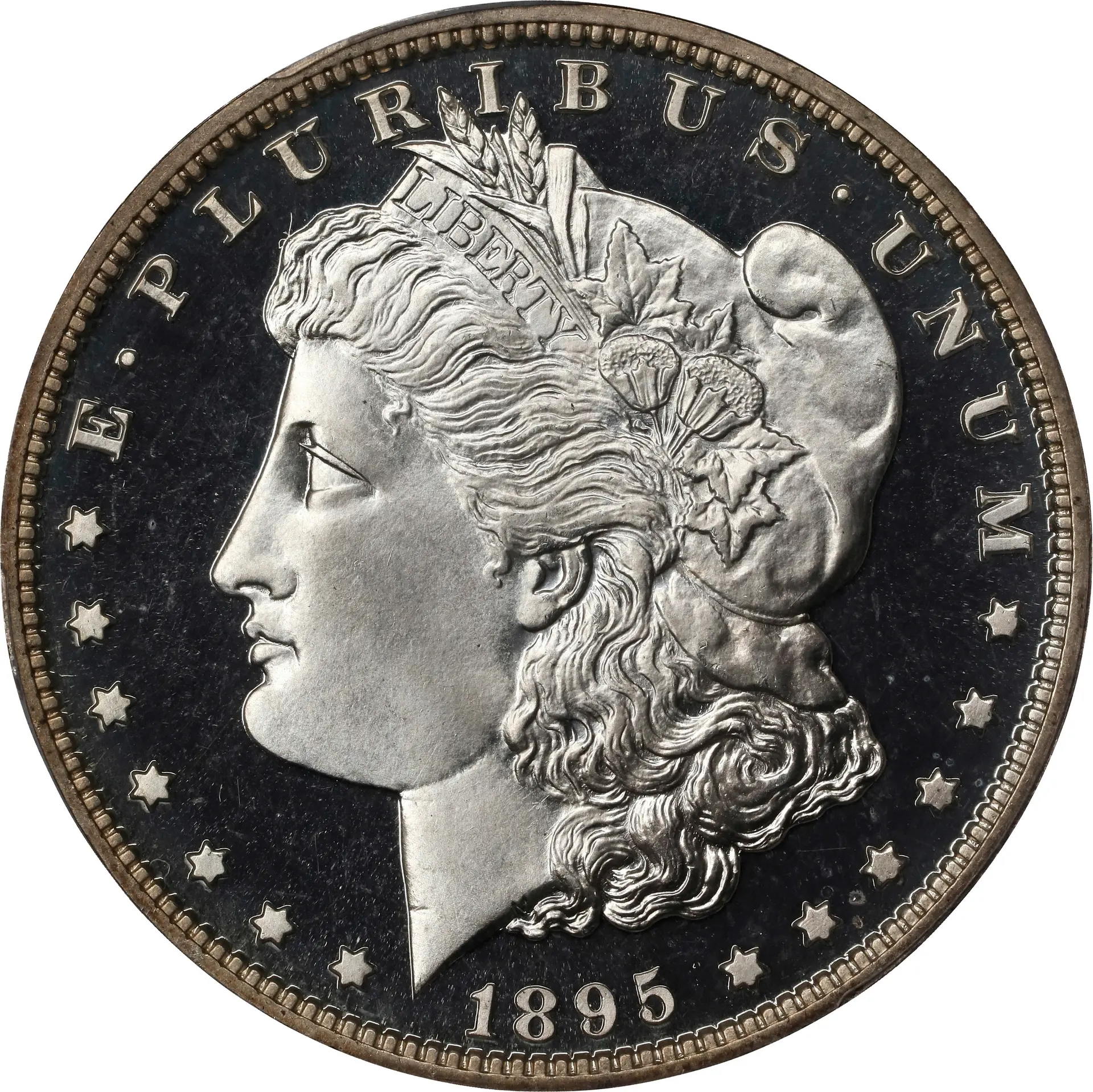 1895 Morgan Silver Dollar. JD-3. Rarity-4. Proof-67 Deep Cameo (PCGS).