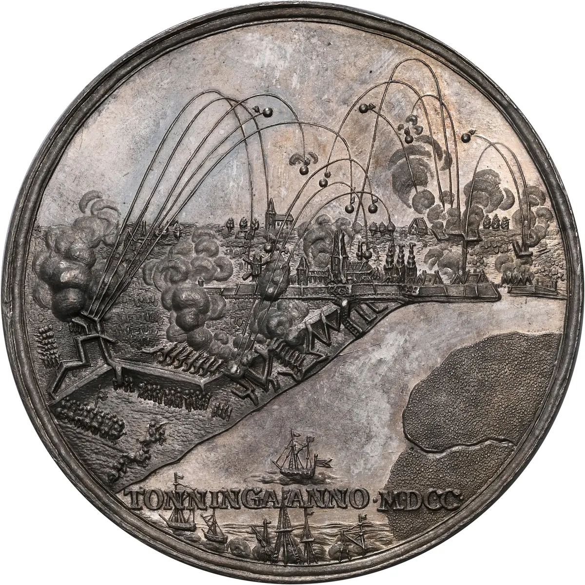 SWEDEN. The Bombardment of Copenhagen and Tönningen Silver Medal