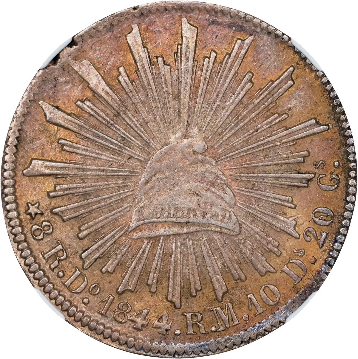 MEXICO. 8 Reales, 1844-Do RM. Durango Mint. NGC AU Details--Cleaned.