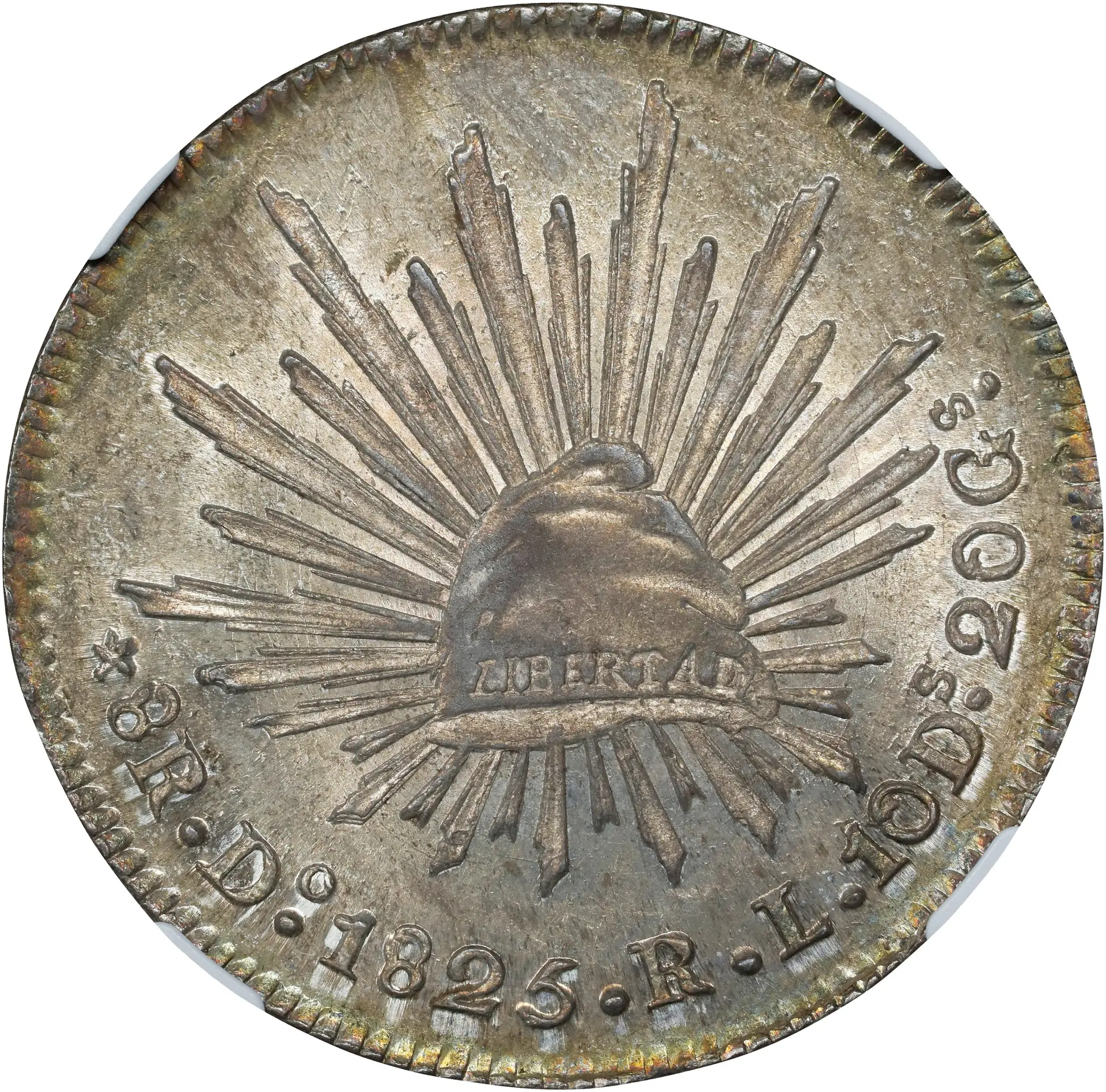 MEXICO. 8 Reales, 1825-Do RL. Durango Mint. NGC MS-64.