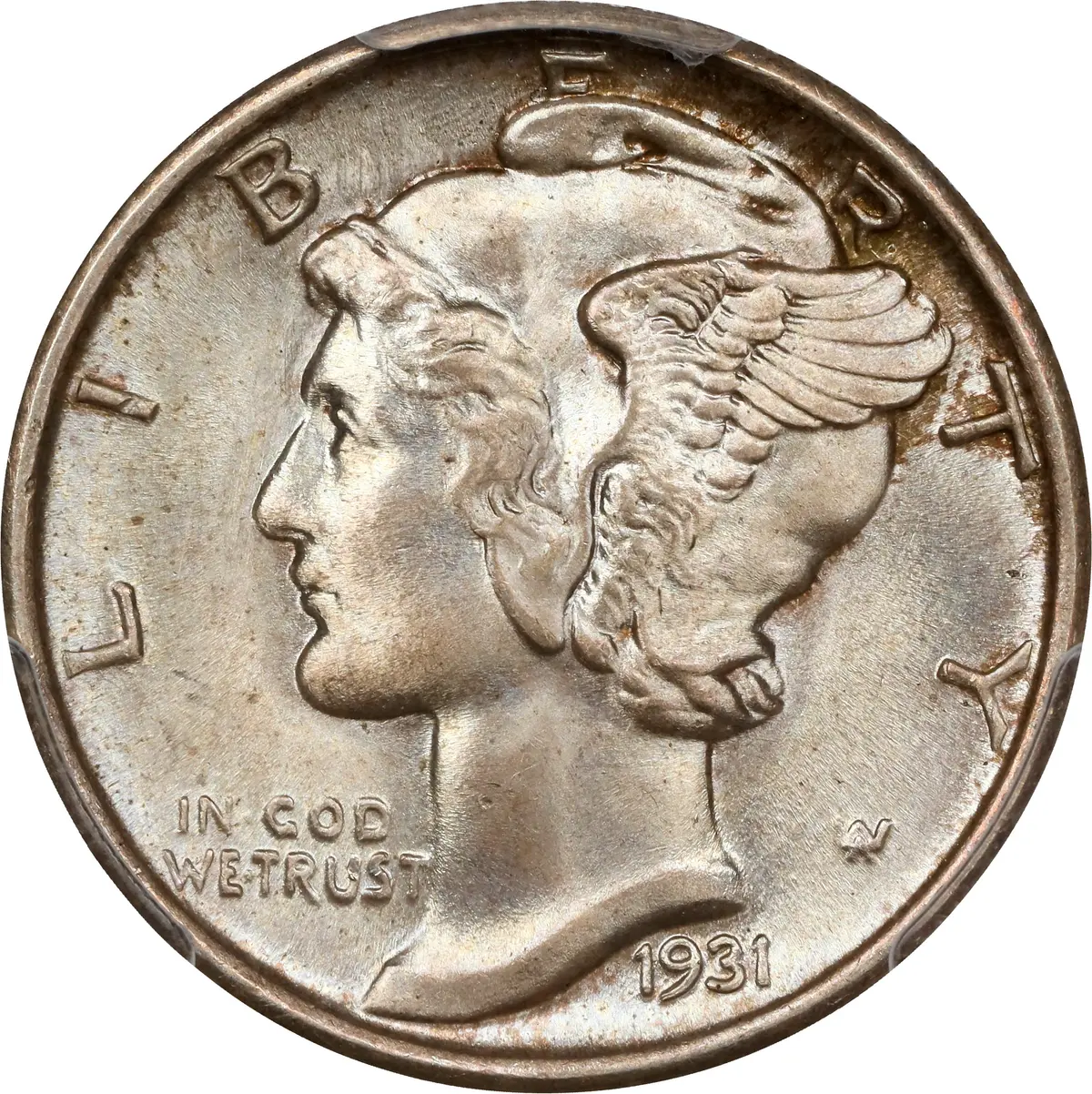 1931-S Mercury Dime. MS-67 FB (PCGS). CAC.